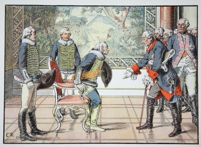 Frederick the Great and the 85-Year-Old Zieten, 1784 by Carl Röchling